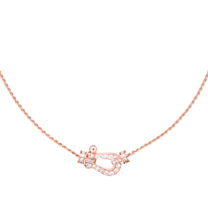 [Vellora Opalyn]FORCE 10 PINK GOLD DIAMOND NECKLACE