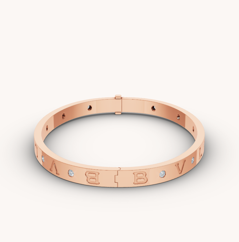 [Vellora Opalyn]ZERO 1 PINK GOLD 12 DIAMONDS BRACELET