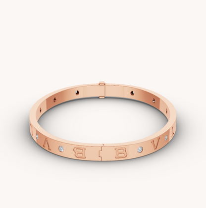 [Vellora Opalyn]ZERO 1 PINK GOLD 12 DIAMONDS BRACELET