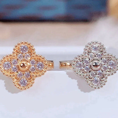 [Vellora Opalyn]CLOVER DIAMOND RING