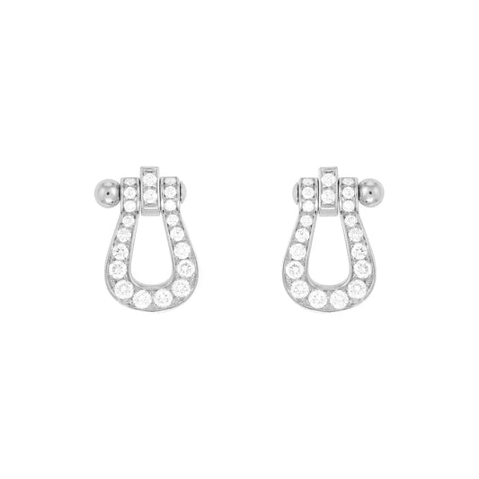 [Vellora Opalyn]FORCE 10 FULL DIAMOND STUD EARRINGS MINI MODEL