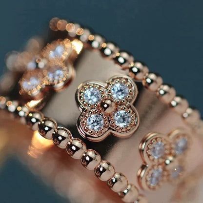 [Vellora Opalyn]CLOVER KALEIDOSCOPE RING 10MM