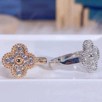 [Vellora Opalyn]CLOVER DIAMOND RING