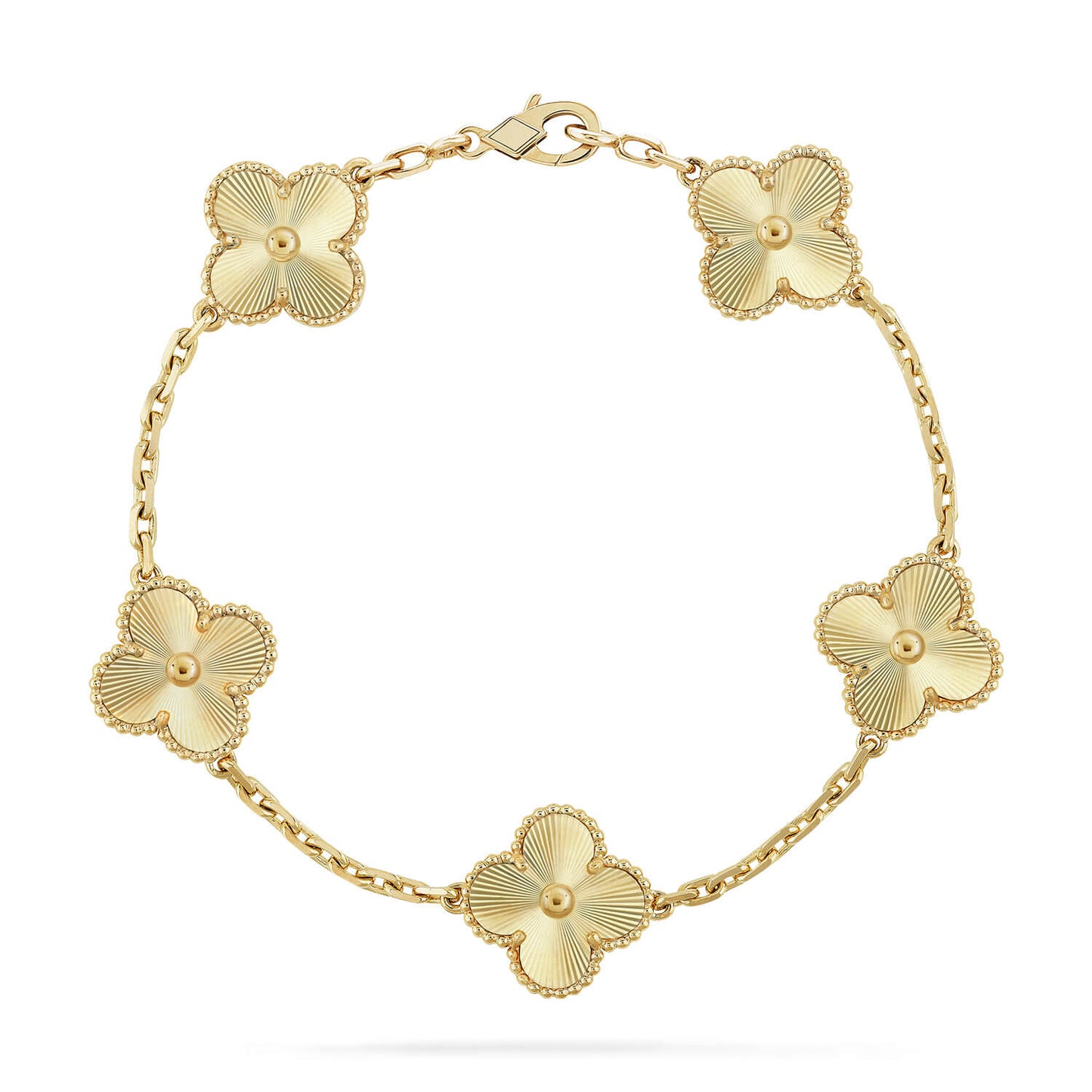 [Vellora Opalyn]CLOVER 5 FLOWERS LASER BRACELET