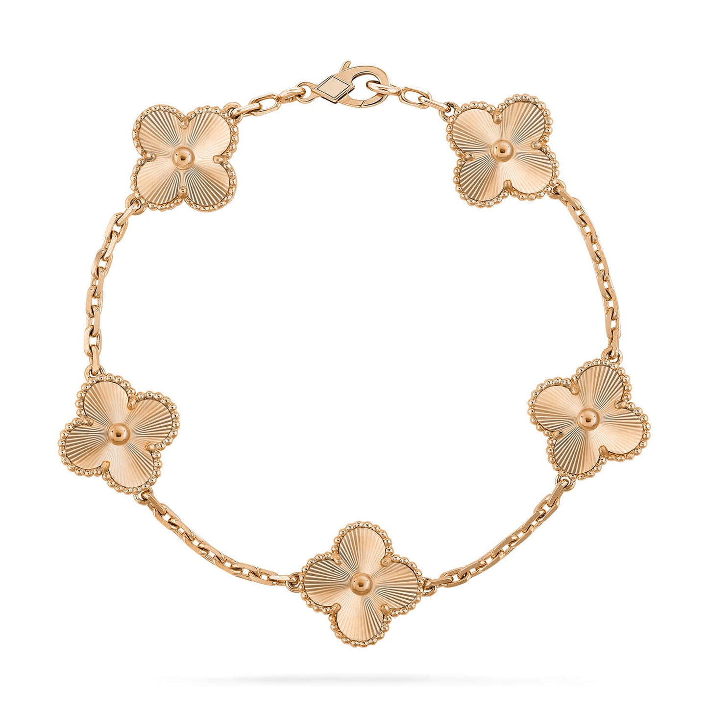 [Vellora Opalyn]CLOVER 5 FLOWERS LASER BRACELET