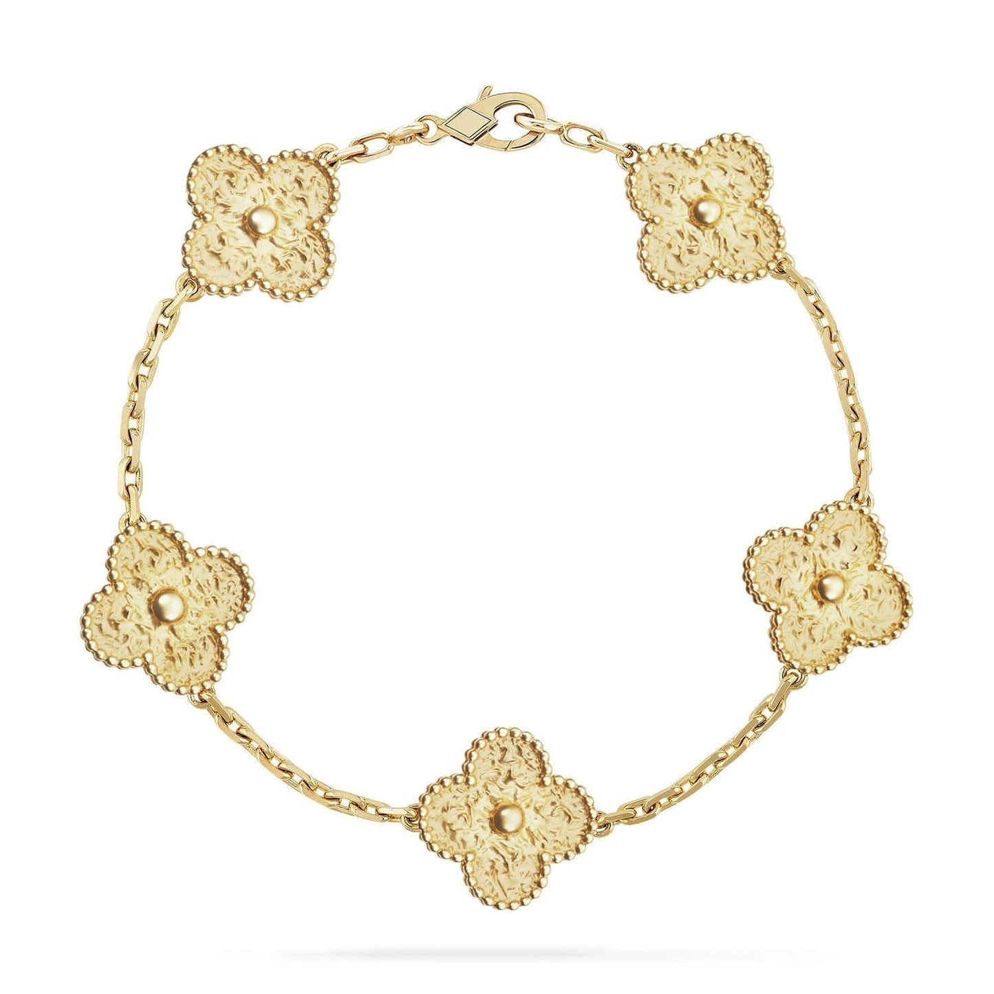 [Vellora Opalyn]CLOVER 5 MOTIFS BRONZING BRACELET