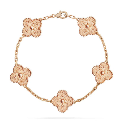 [Vellora Opalyn]CLOVER 5 MOTIFS BRONZING BRACELET