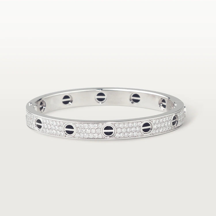 [Vellora Opalyn]LOVE BRACELET 6.1MM DIAMOND-PAVED CERAMIC