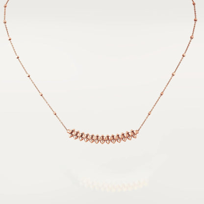[Vellora Opalyn]CLASH PINK GOLD NECKLACE