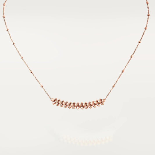 [Vellora Opalyn]CLASH PINK GOLD NECKLACE