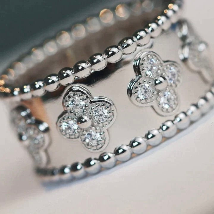 [Vellora Opalyn]CLOVER KALEIDOSCOPE RING 10MM