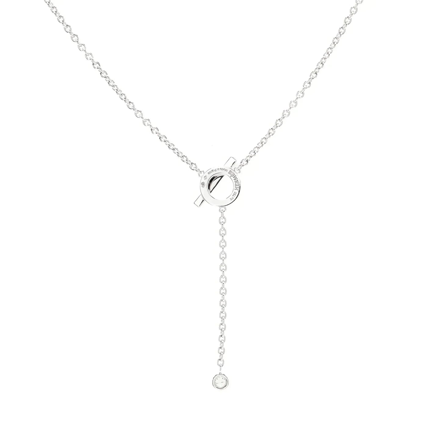 [Vellora Opalyn]FINESSE SILVER DIAMOND NECKLACE