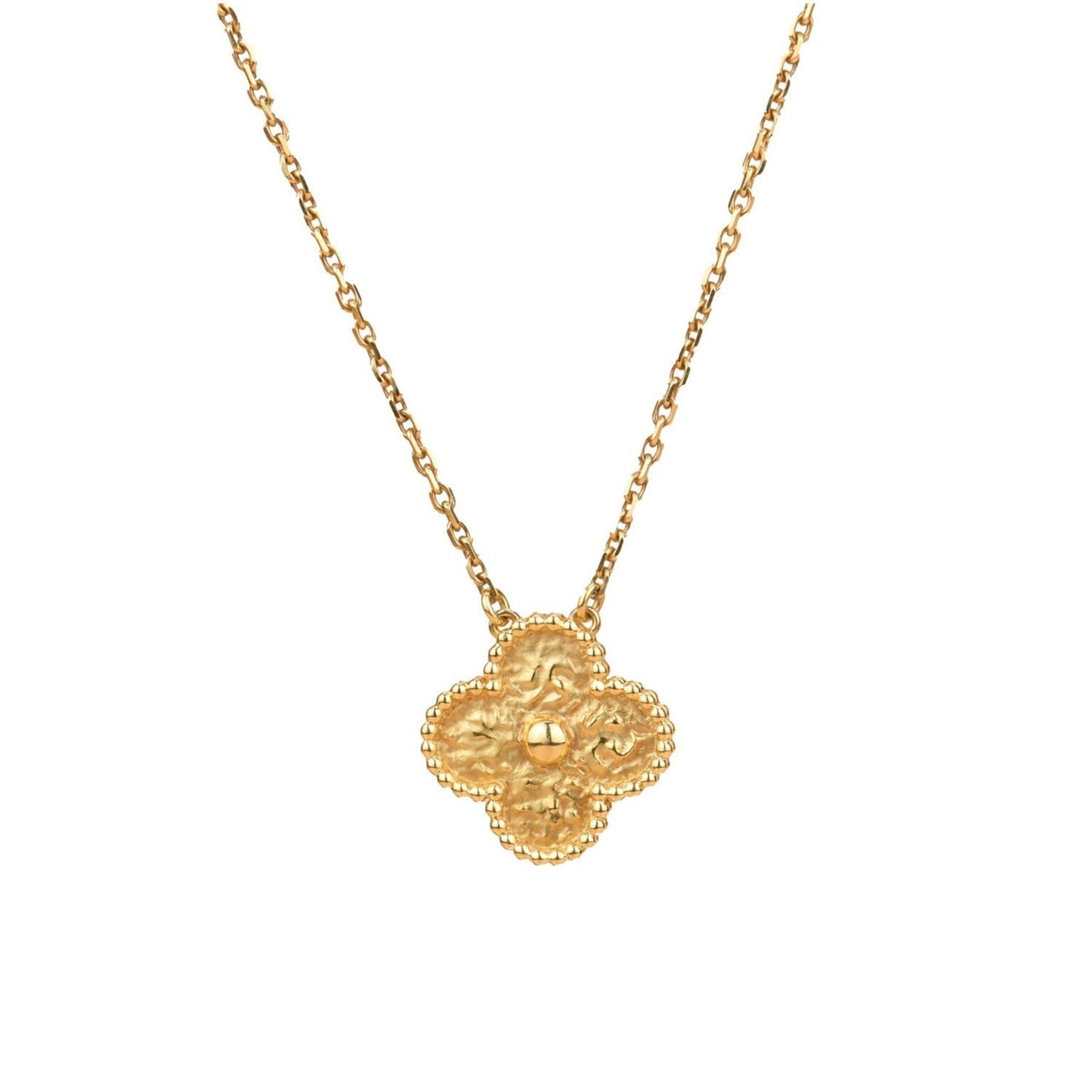 [Vellora Opalyn]CLOVER 15MM  BRONZING NECKLACE