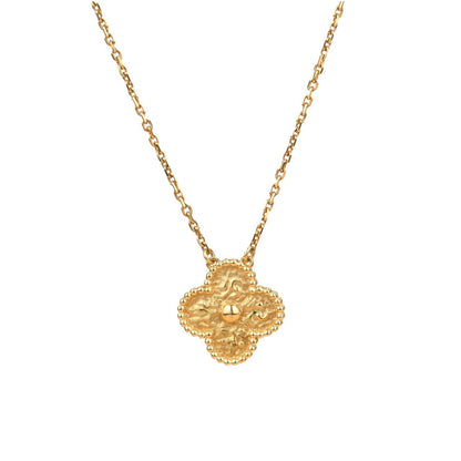 [Vellora Opalyn]CLOVER 15MM  BRONZING NECKLACE
