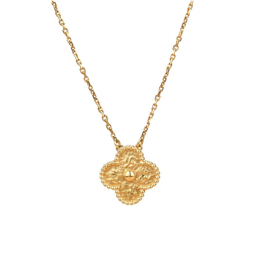 [Vellora Opalyn]CLOVER 15MM  BRONZING NECKLACE