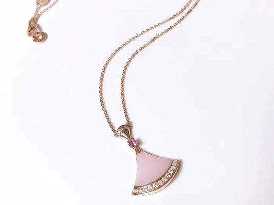 [Vellora Opalyn]DREAM NECKLACE PINK MOP DIAMOND