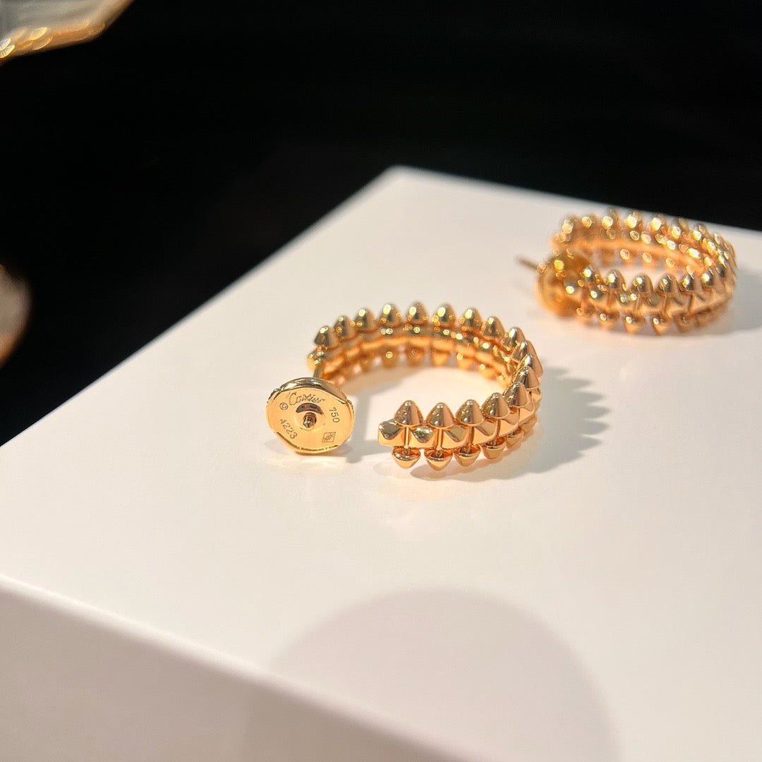 [Vellora Opalyn]CLASH SMALL HOOP EARRINGS
