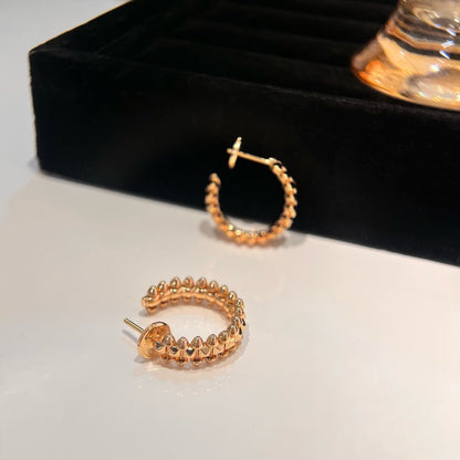 [Vellora Opalyn]CLASH SMALL HOOP EARRINGS