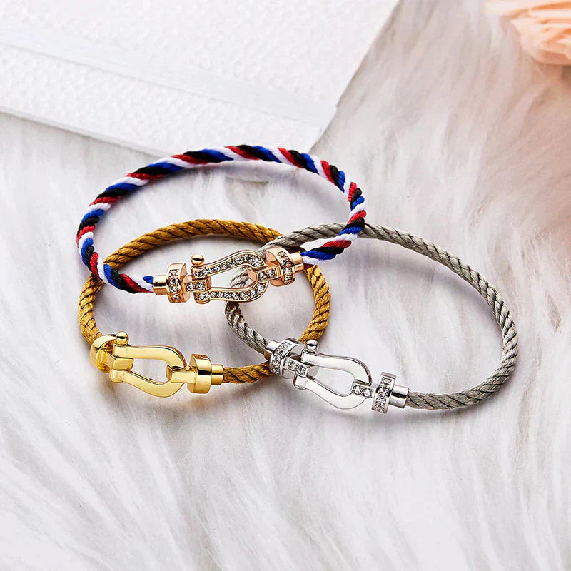[Vellora Opalyn]FORCE LARGE HORSESHOE NO DIAMOND BRACELET GOLD