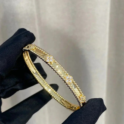 [Vellora Opalyn]CLOVER BRACELET 4MM DIAMONDS