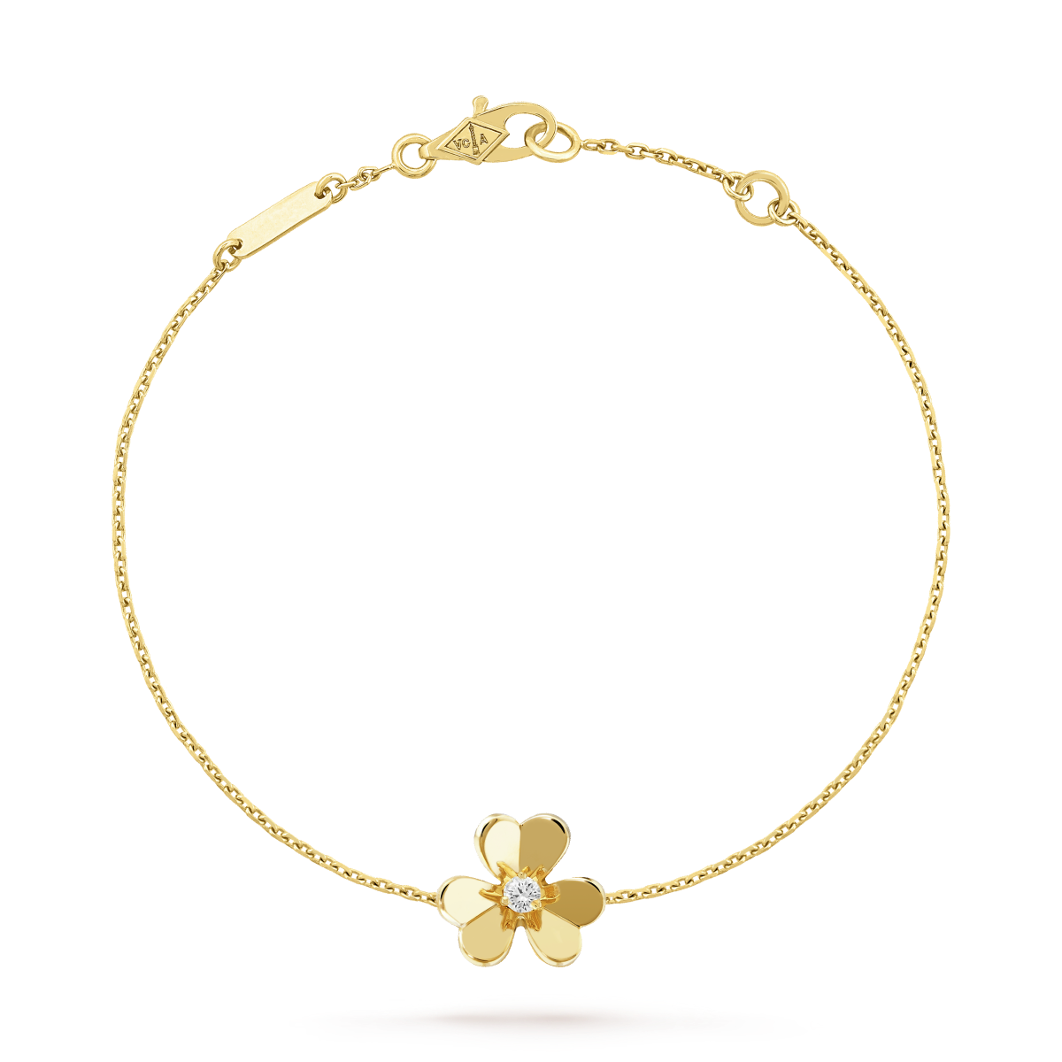 [Vellora Opalyn]FRIVOLE GOLD FLOWER PINK MALACHITE BRACELET