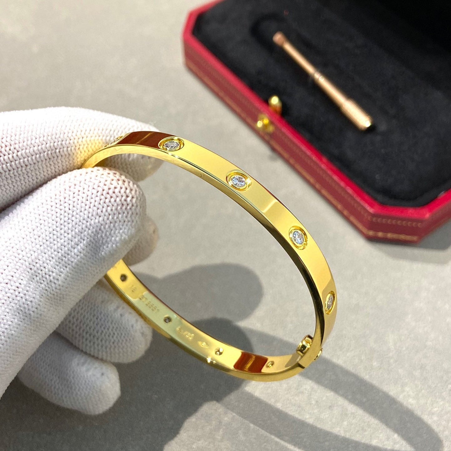 [Vellora Opalyn]LOVE BRACELET 6.1MM 10 DIAMONDS