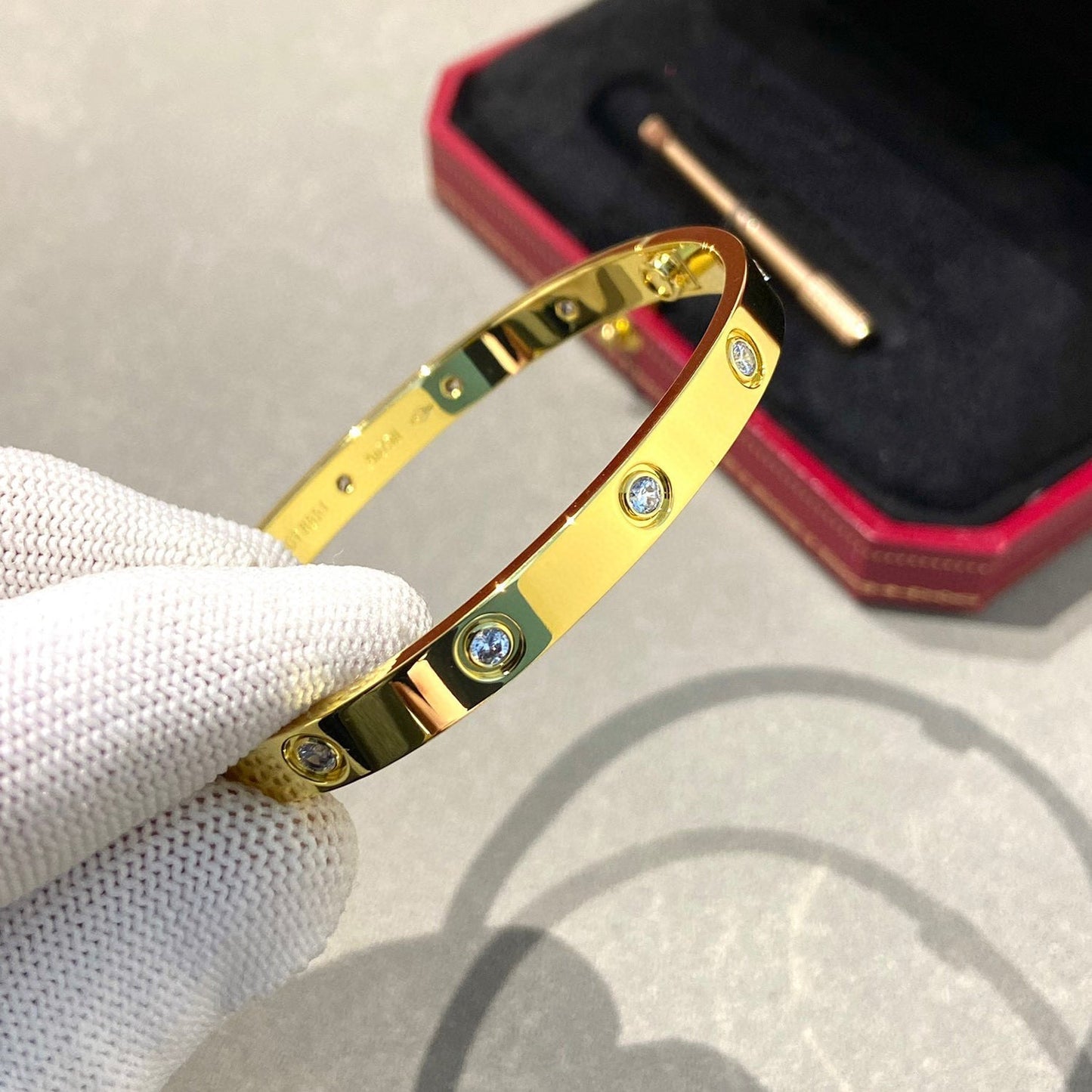 [Vellora Opalyn]LOVE BRACELET 6.1MM 10 DIAMONDS