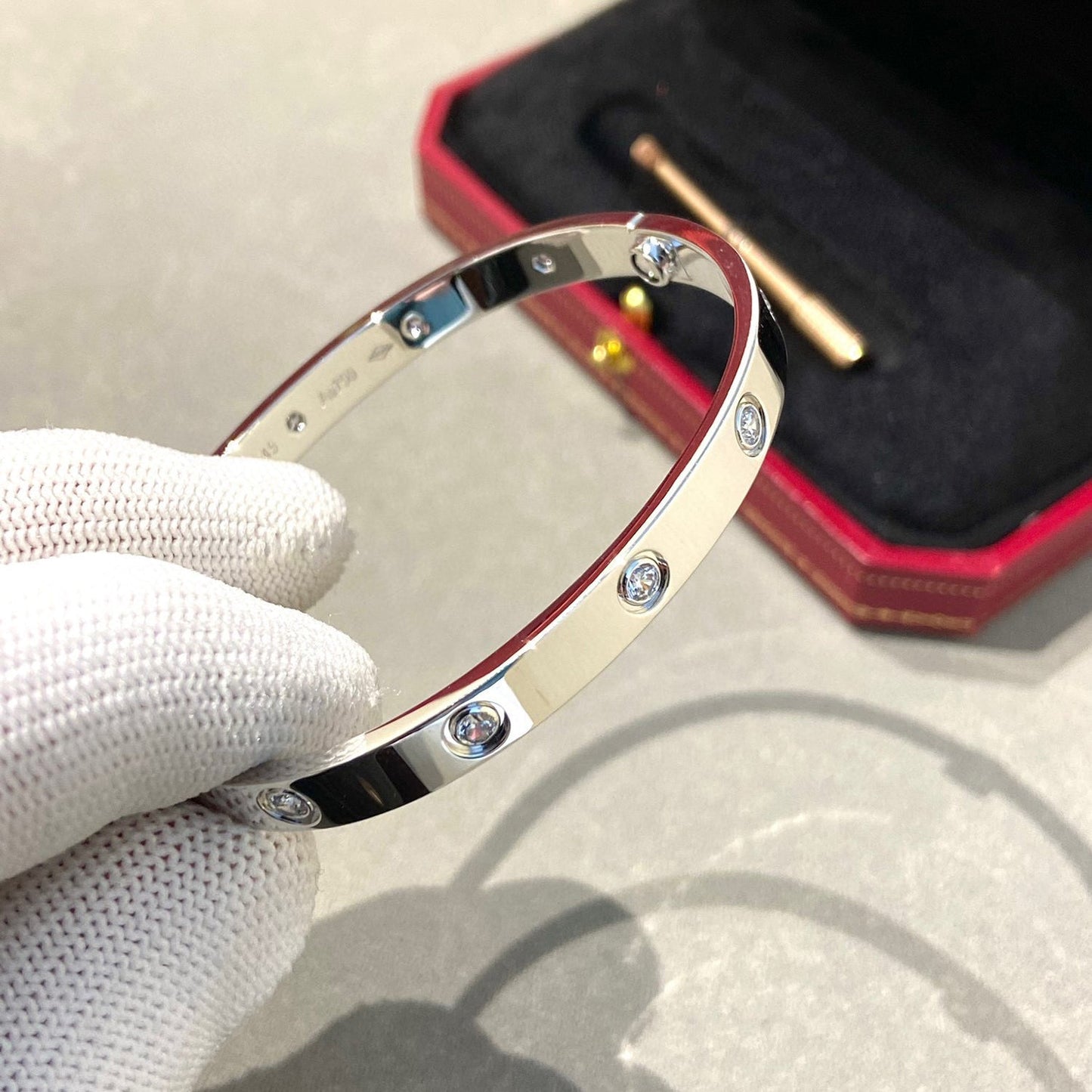[Vellora Opalyn]LOVE BRACELET 6.1MM 10 DIAMONDS
