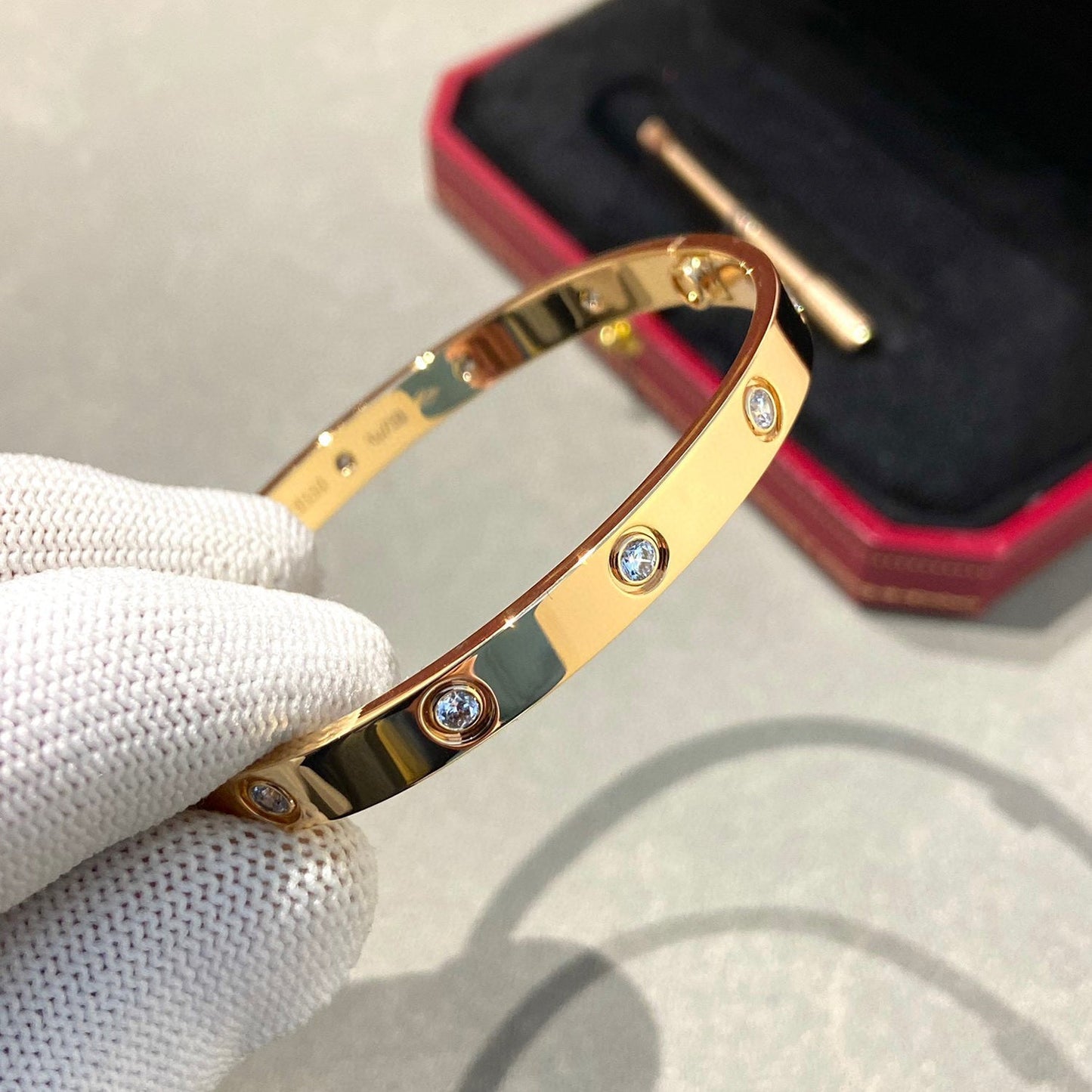 [Vellora Opalyn]LOVE BRACELET 6.1MM 10 DIAMONDS