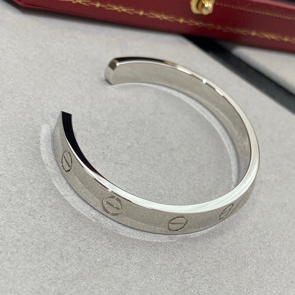 [Vellora Opalyn]LOVE BRACELET 6.1MM 1 DIAMOND OPEN CUFF
