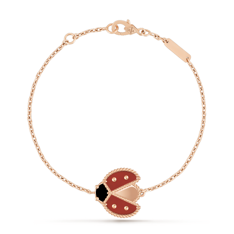[Vellora Opalyn]LUCKY SPRING 1 MOTIF PINK GOLD BRACELET