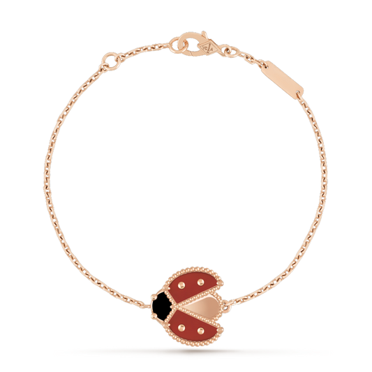 [Vellora Opalyn]LUCKY SPRING 1 MOTIF PINK GOLD BRACELET