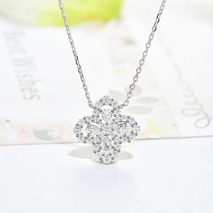 [Vellora Opalyn]LOOP NECKLACE FULL MOTIF DIAMOND 16MM MULTIPLE COLORS