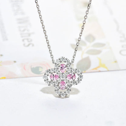 [Vellora Opalyn]LOOP NECKLACE FULL MOTIF DIAMOND 16MM MULTIPLE COLORS