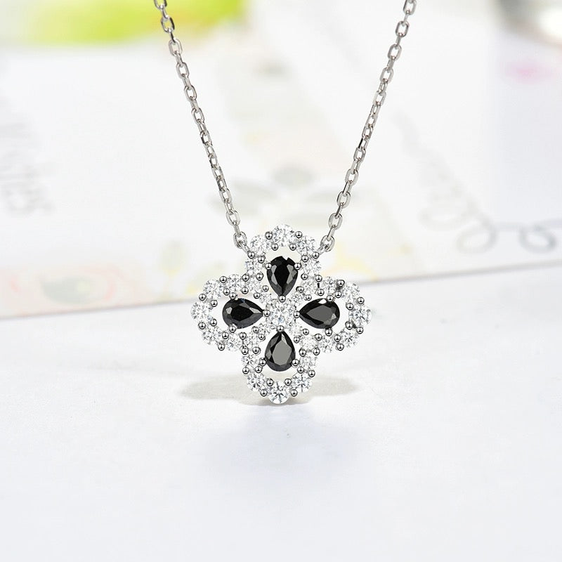 [Vellora Opalyn]LOOP NECKLACE FULL MOTIF DIAMOND 16MM MULTIPLE COLORS