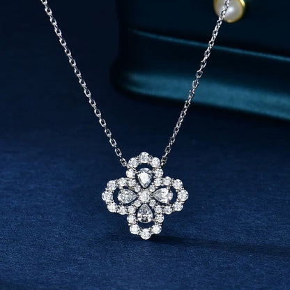 [Vellora Opalyn]LOOP NECKLACE FULL MOTIF DIAMOND 16MM MULTIPLE COLORS