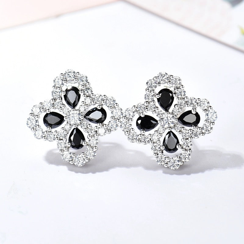 [Vellora Opalyn]LOOP EARRINGS FULL MOTIF DIAMOND 16MM