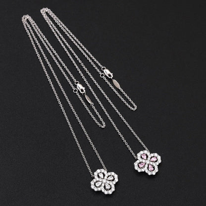 [Vellora Opalyn]LOOP NECKLACE FULL MOTIF DIAMOND 16MM MULTIPLE COLORS