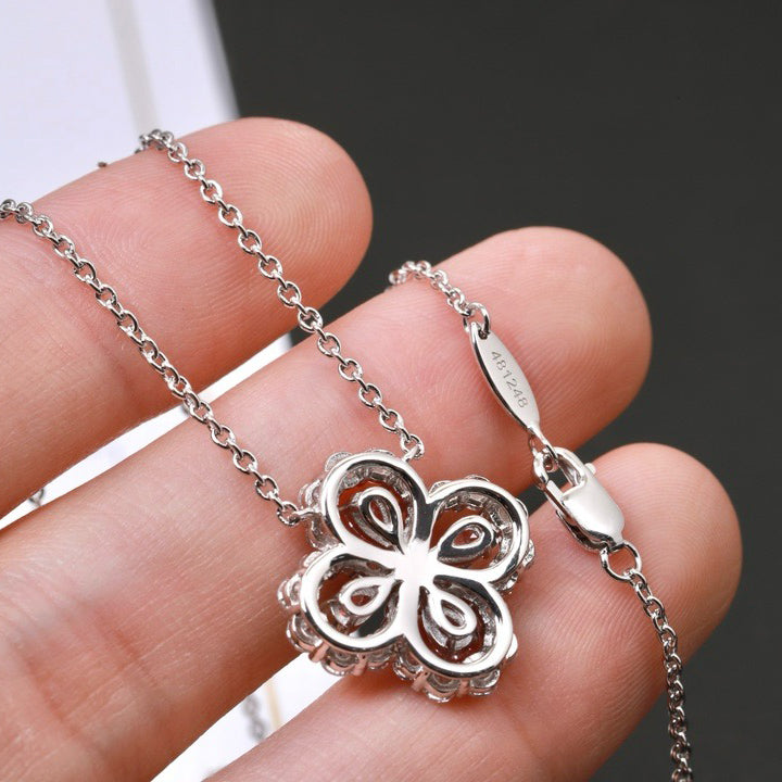 [Vellora Opalyn]LOOP NECKLACE FULL MOTIF DIAMOND 16MM MULTIPLE COLORS