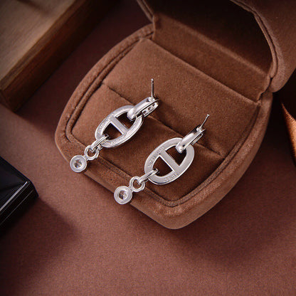 [Vellora Opalyn]HM CHAINE DIAMOND EARRINGS