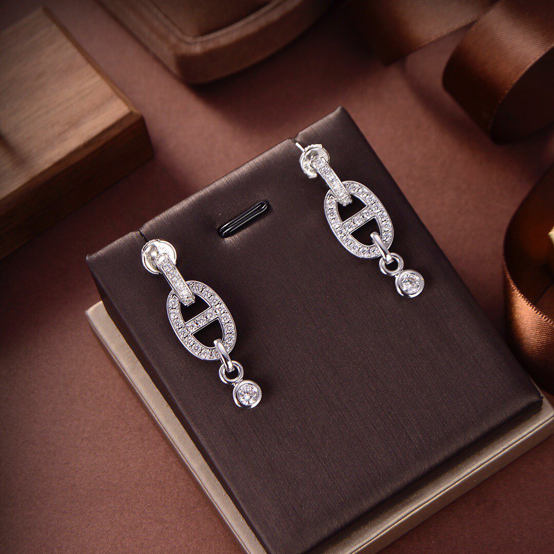 [Vellora Opalyn]HM CHAINE DIAMOND EARRINGS