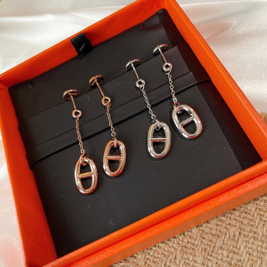 [Vellora Opalyn]CHAINE TASSEL EARRINGS