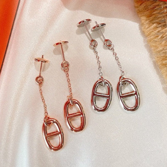 [Vellora Opalyn]CHAINE TASSEL EARRINGS