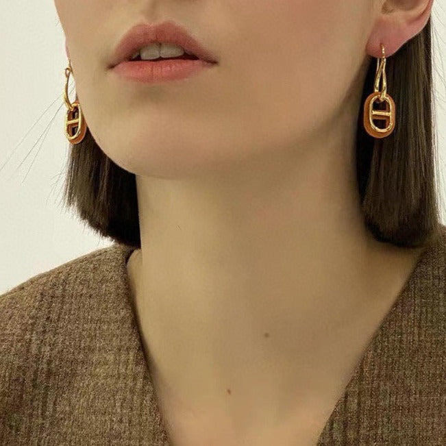 [Vellora Opalyn]HM O'MAILLON GOLD EARRINGS