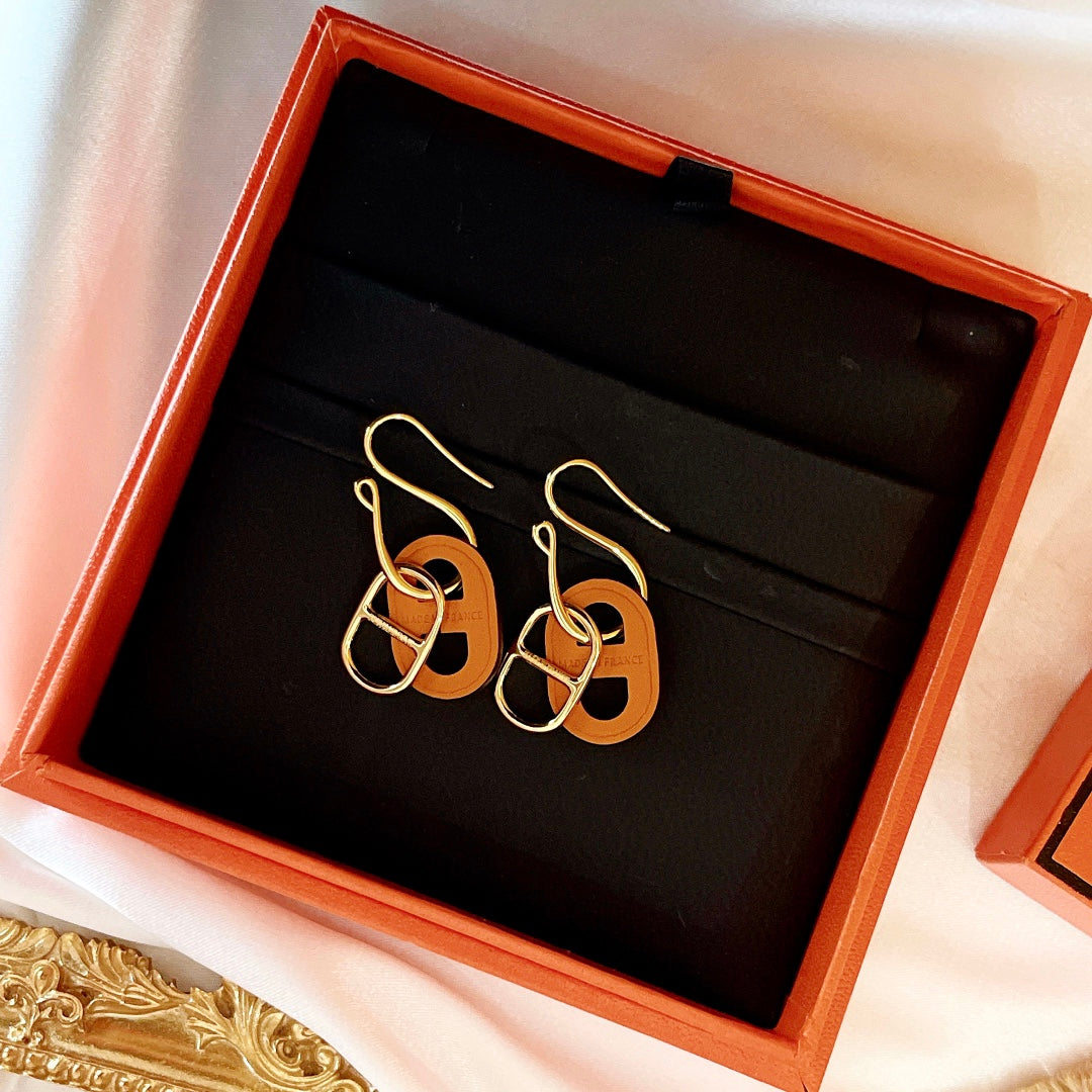 [Vellora Opalyn]HM O'MAILLON GOLD EARRINGS