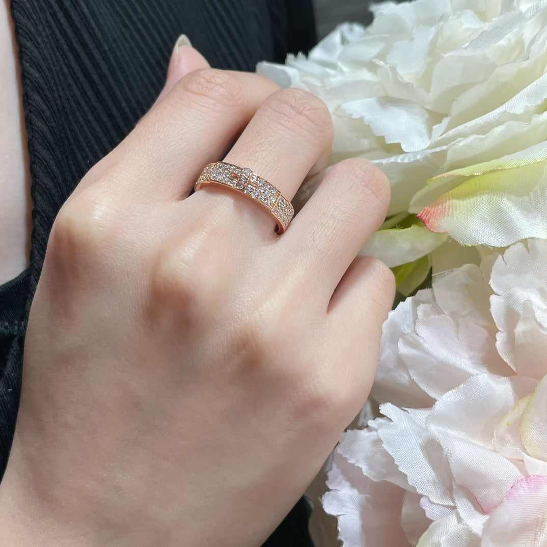 [Vellora Opalyn]KELLY PINK GOLD DIAMOND RING