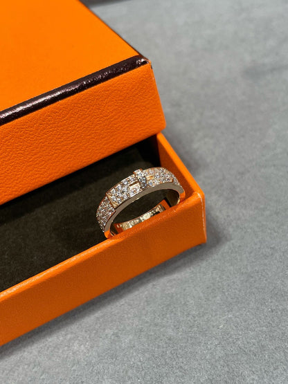 [Vellora Opalyn]KELLY PINK GOLD DIAMOND RING