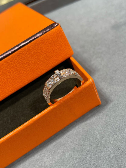 [Vellora Opalyn]KELLY PINK GOLD DIAMOND RING