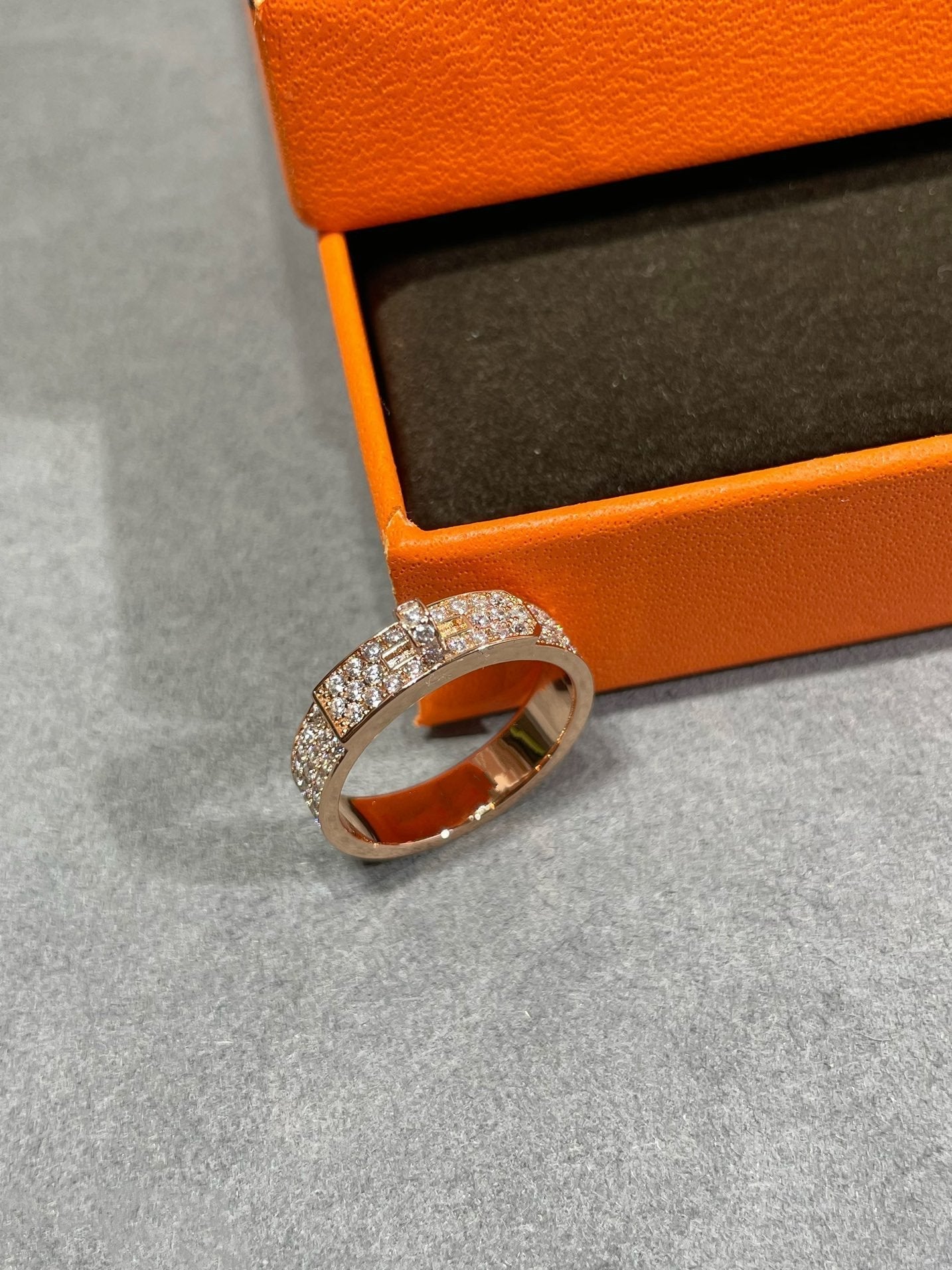 [Vellora Opalyn]KELLY PINK GOLD DIAMOND RING
