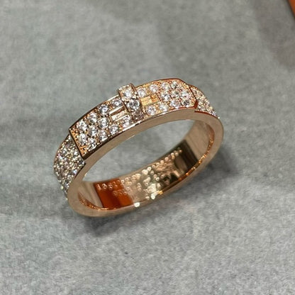 [Vellora Opalyn]KELLY PINK GOLD DIAMOND RING